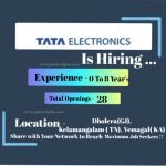 Tata Electronics Latest Top Job Opportunities