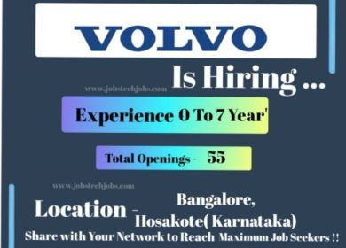 Volvo Mega Recruitment Drive for Freshers/Office | February 2025