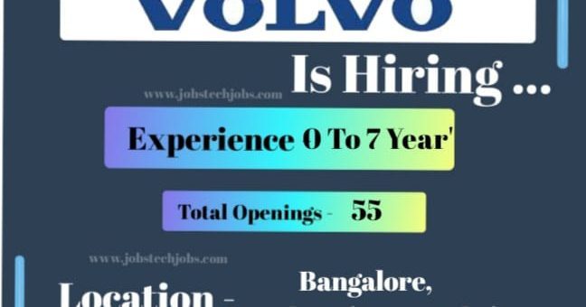 Volvo Mega Recruitment Drive for Freshers/Office | February 2025