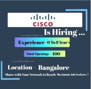 Cisco Exciting Job Opportunities at Bangalore