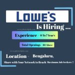 Lowe's India Exciting Job Opportunities in March 2025