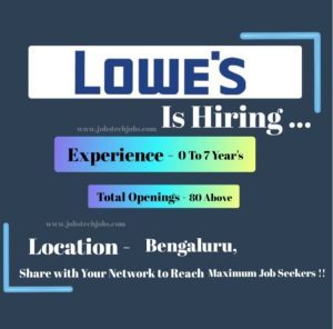 Lowe's India Exciting Job Opportunities in March 2025