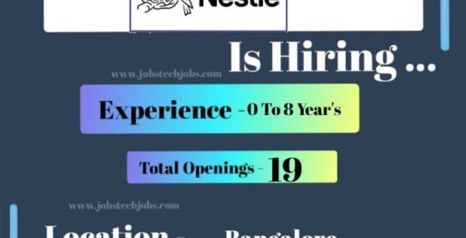 Nestlé Latest Job Opportunities in Bangalore - February 2025