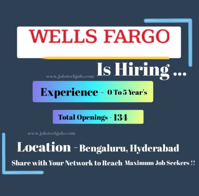 Wells Fargo Mega Recruitment Drive 2025