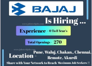 Bajaj Auto Exciting Latest Job Opportunities
