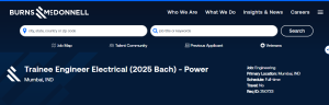 Trainee Engineer Electrical (2025 Bach) - Power
