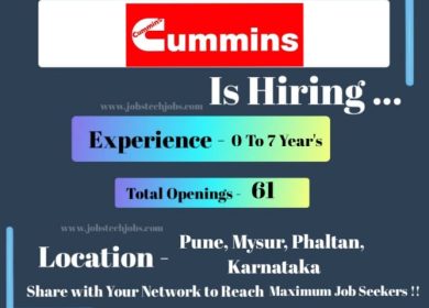 Cummins Exciting Top Job Opportunities