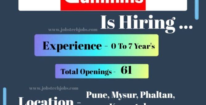 Cummins Exciting Top Job Opportunities