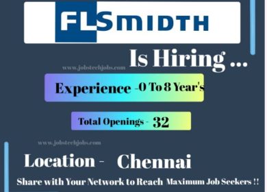 FLSmidth Amazing Job Opening at Chennai