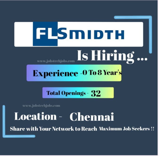 FLSmidth Amazing Job Opening at Chennai