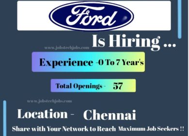 Ford Exciting Job Opportunities at Chennai
