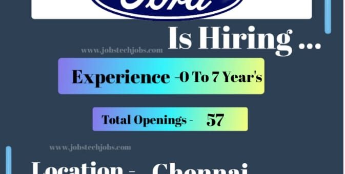 Ford Exciting Job Opportunities at Chennai