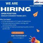 Graduate Engineer Trainee Opportunity at JSW One