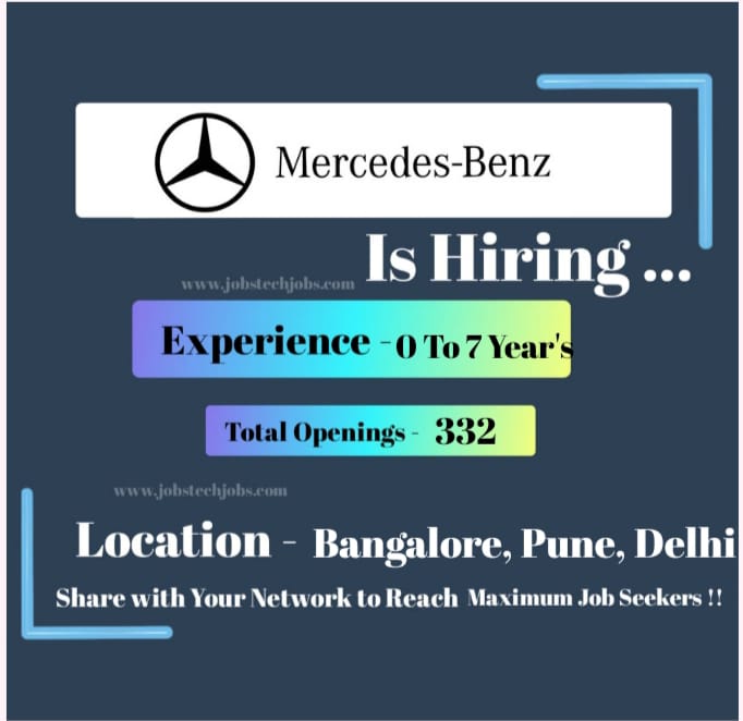 Mercedes-Benz Amazing Top Job Openings