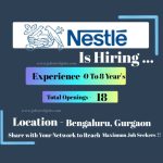 Nestlé Exciting Job Opportunities