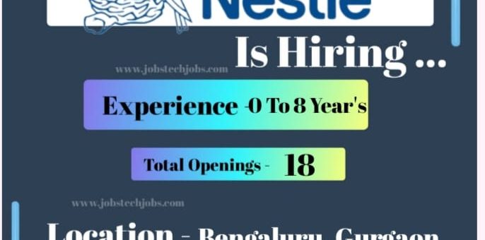 Nestlé Exciting Job Opportunities