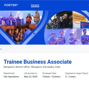 Trainee Business Associate