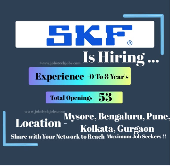 SKF Amazing Job Opporchunities -2025