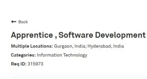 Apprentice , Software Development
