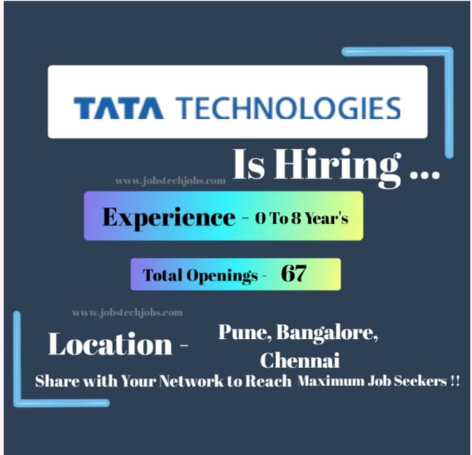 Tata Technologies Amazing Job Opportunities