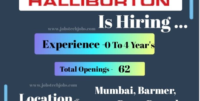 Oil Industries Halliburton Latest job Opportunities