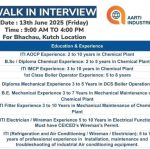 Walk in Drive Opportunities at Aarti Industries