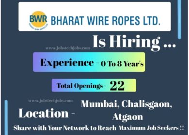 Bharat Wire Ropes Exciting Job Openings