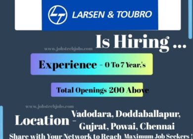 Larsen & Toubro Top 20 Job Opportunities