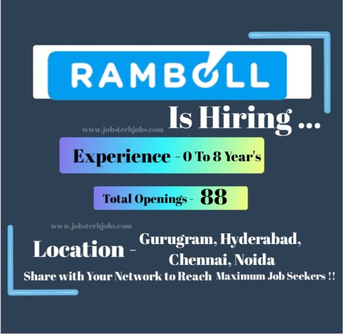 Ramboll Amazing Job Opporchunities