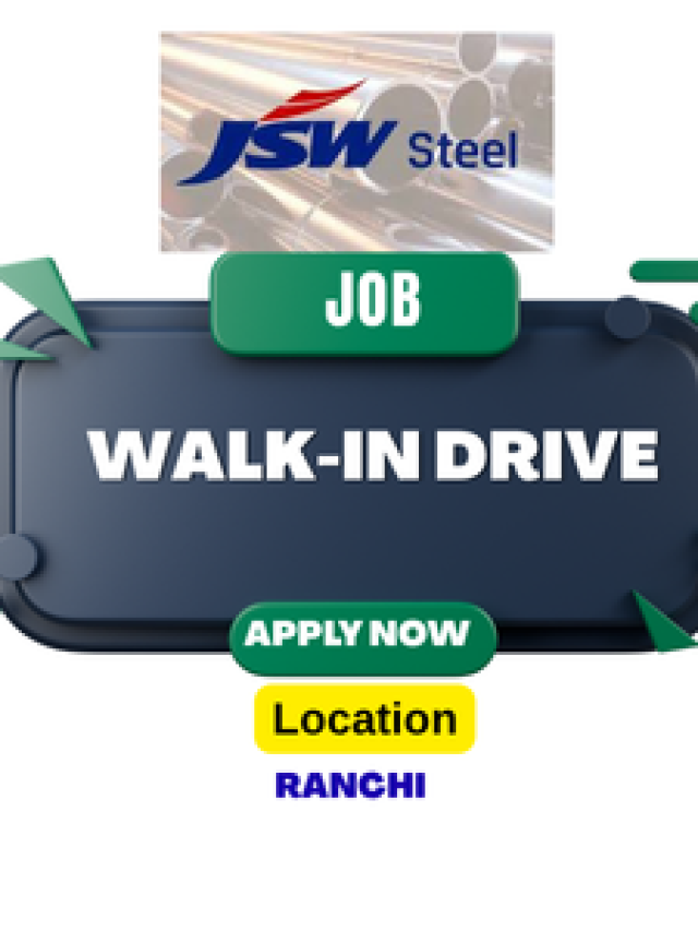 Walk in Drive Job Opportunities at JSW Steel