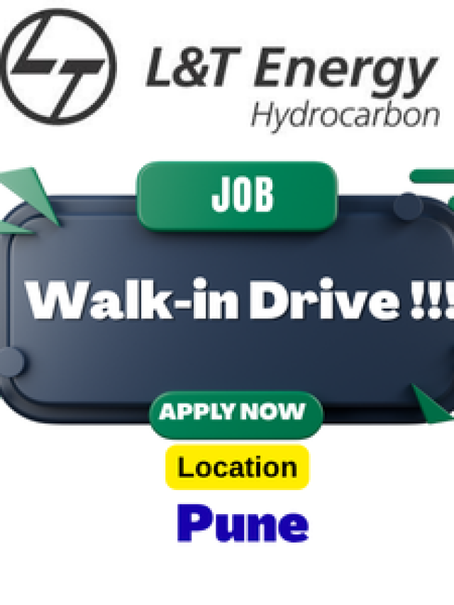 Walk in Drive Job Opportunities at L&T Energy