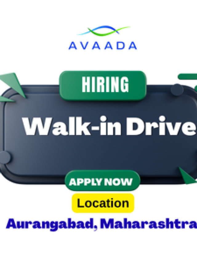 Walk in Drive Job Opportunities at Avaada