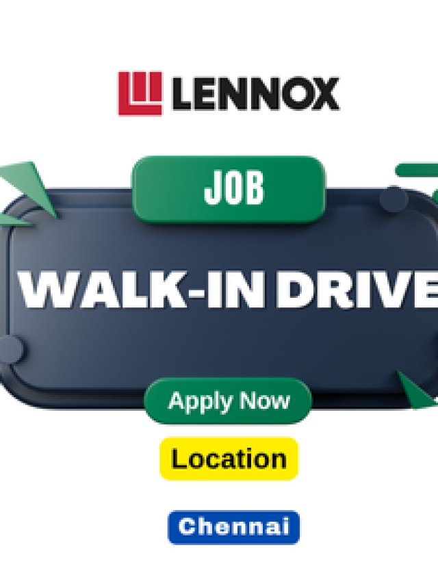 Lennox Walk-In Drive for  Freshers in Chennai