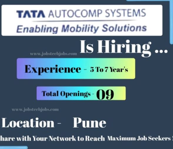 Tata AutoComp Latest Job Opportunities