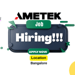 Latest Job In Bangalore at AMETEK