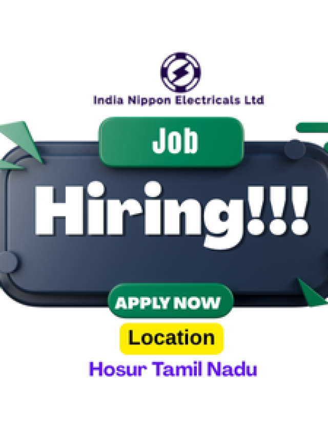 India Nippon Electricals Ltd’s Job Opening