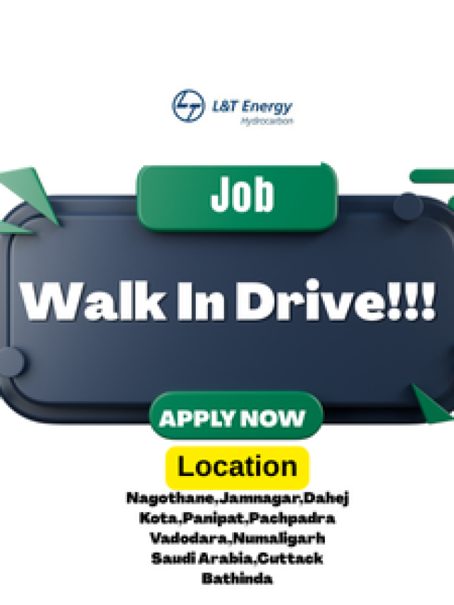 Walk in Drive Job Hiring at LNT Energy