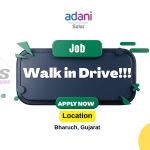 Walk in Drive Job Oppurchunities at Adani Solar