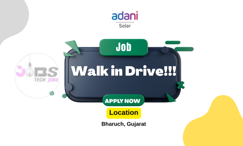 Walk in Drive Job Oppurchunities at Adani Solar