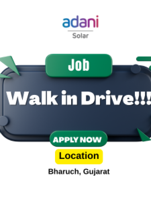 Walk in Drive Job Oppurchunities at Adani Solar